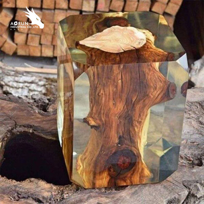 Mặt bàn Bàn trong suốt Lớp phủ nhựa Epoxy trong suốt 100% Chất rắn