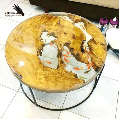 Đèn gỗ River Table AB Keo Epoxy thấp VOC Chất lỏng không màu không mùi