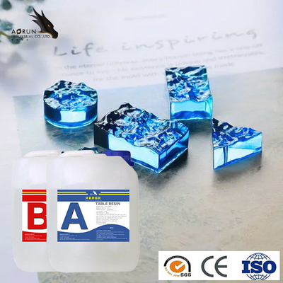 Nhanh chóng đóng rắn hai phần Epoxy nhựa trong suốt Bộ đúc tinh thể lỏng Art Resin River Table Top