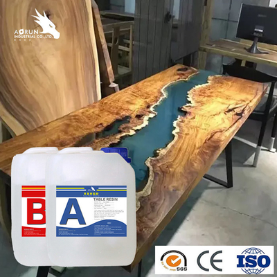 Nhanh chóng đóng rắn hai phần Epoxy nhựa trong suốt Bộ đúc tinh thể lỏng Art Resin River Table Top
