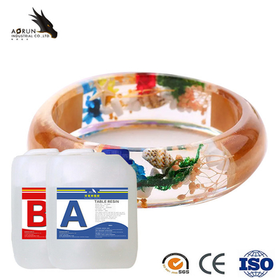 Keo dán AB Bóng nghệ thuật Nhựa epoxy Độ cứng cao Tự san phẳng