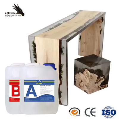 Keo dán AB Bóng nghệ thuật Nhựa epoxy Độ cứng cao Tự san phẳng