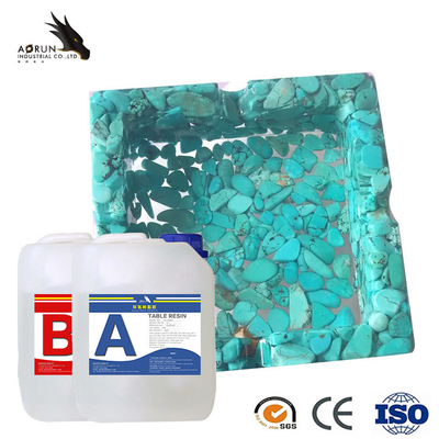 Keo dán AB Bóng nghệ thuật Nhựa epoxy Độ cứng cao Tự san phẳng