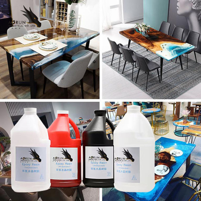 Hai phần nhựa epoxy trong suốt cho mặt bàn Epoxy Tự làm trong suốt bằng gỗ nhựa epoxy lỏng
