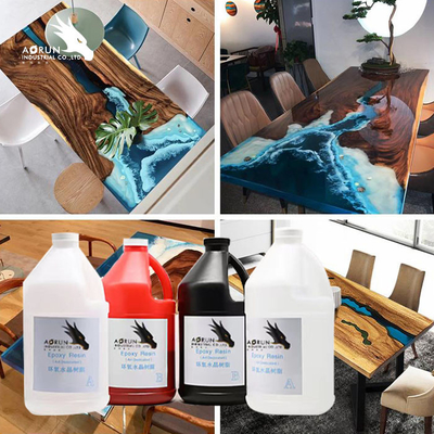 Hai phần nhựa epoxy trong suốt cho mặt bàn Epoxy Tự làm trong suốt bằng gỗ nhựa epoxy lỏng