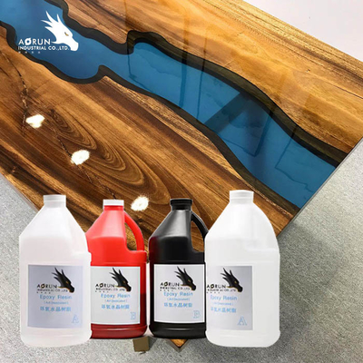 Lớp phủ nhựa nghệ thuật Crystal Clear 100% Nhựa epoxy hai thành phần rắn cho mặt bàn quầy bar
