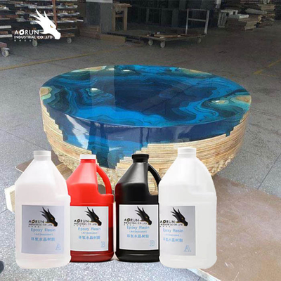 Lớp phủ nhựa nghệ thuật Crystal Clear 100% Nhựa epoxy hai thành phần rắn cho mặt bàn quầy bar