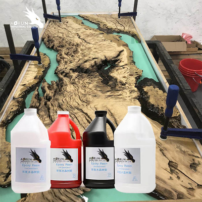 Mặt bàn bằng đá cẩm thạch AB Epoxy Resin Không chứa VOC Crystal Clear Solvent Miễn phí