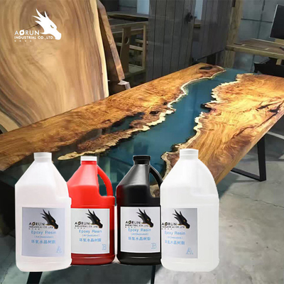 Mặt bàn bằng đá cẩm thạch AB Epoxy Resin Không chứa VOC Crystal Clear Solvent Miễn phí