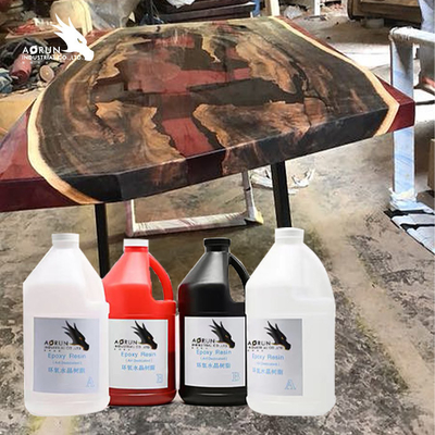 Mặt bàn bằng đá cẩm thạch AB Epoxy Resin Không chứa VOC Crystal Clear Solvent Miễn phí