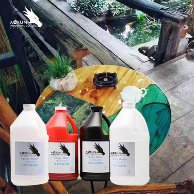Mặt bàn bằng chứng tia cực tím Epoxy Resin Đúc cứng nhắc Làm đồ trang sức sông