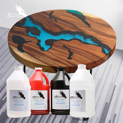 Mặt bàn bằng chứng tia cực tím Epoxy Resin Đúc cứng nhắc Làm đồ trang sức sông