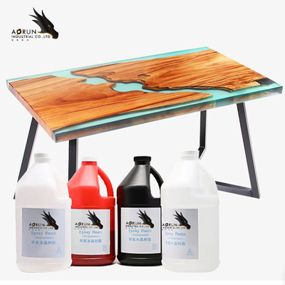 Mặt bàn quầy bar Nhựa sông Pha lê trong suốt Epoxy AB Keo trong suốt