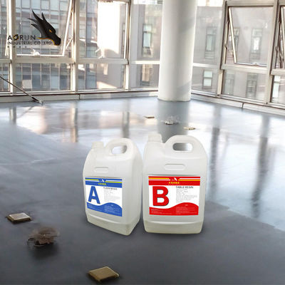 AB 2: 1 Nhựa epoxy sàn bóng Lớp phủ lỏng Sơn epoxy gốc nước