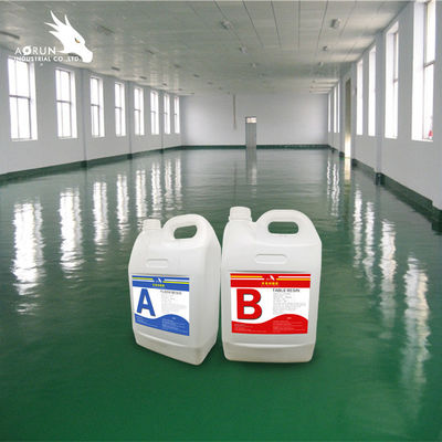 AB 2: 1 Nhựa epoxy sàn bóng Lớp phủ lỏng Sơn epoxy gốc nước
