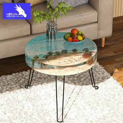 Tác phẩm nghệ thuật thủ công 3D Epoxy Resin Canvas Tranh / Lớp phủ sàn AB Keo