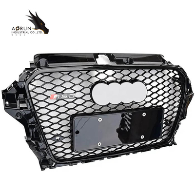 Chất Liệu ABS Lưới Tản Nhiệt Ô Tô Cho Xe Audi A3 8V RS3 Chất Lượng Cao Cản Trước Ô Tô Khung Đen Dạng Lưới Tản Nhiệt