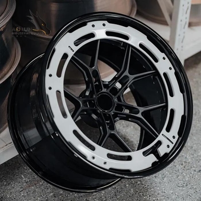 Bánh xe hợp kim rèn 2 mảnh 3 mảnh sang trọng tùy chỉnh dành cho xe đua cao cấp