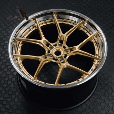 Bánh xe hợp kim rèn 2 mảnh 3 mảnh sang trọng tùy chỉnh dành cho xe đua cao cấp
