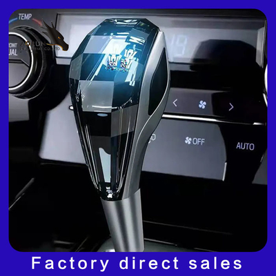 Nội Thất Ô Tô Phụ Kiện Cảm Ứng Pha Lê Dạ Quang Pommeau De Levier De Vitesse De Voiture LED RGB Dịch Chuyển Xe Gear Núm Vặn