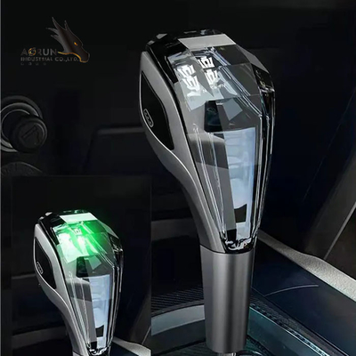Nội Thất Ô Tô Phụ Kiện Cảm Ứng Pha Lê Dạ Quang Pommeau De Levier De Vitesse De Voiture LED RGB Dịch Chuyển Xe Gear Núm Vặn