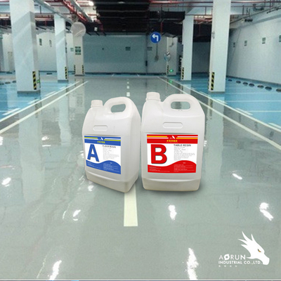 Aorun Dust Off Nhựa sàn Epoxy 1: 1 AB Sơn sàn bê tông tự san phẳng
