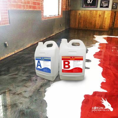 Kính lỏng không thấm nước 2 Phần Epoxy 3D Tấm dán sàn Chống va đập
